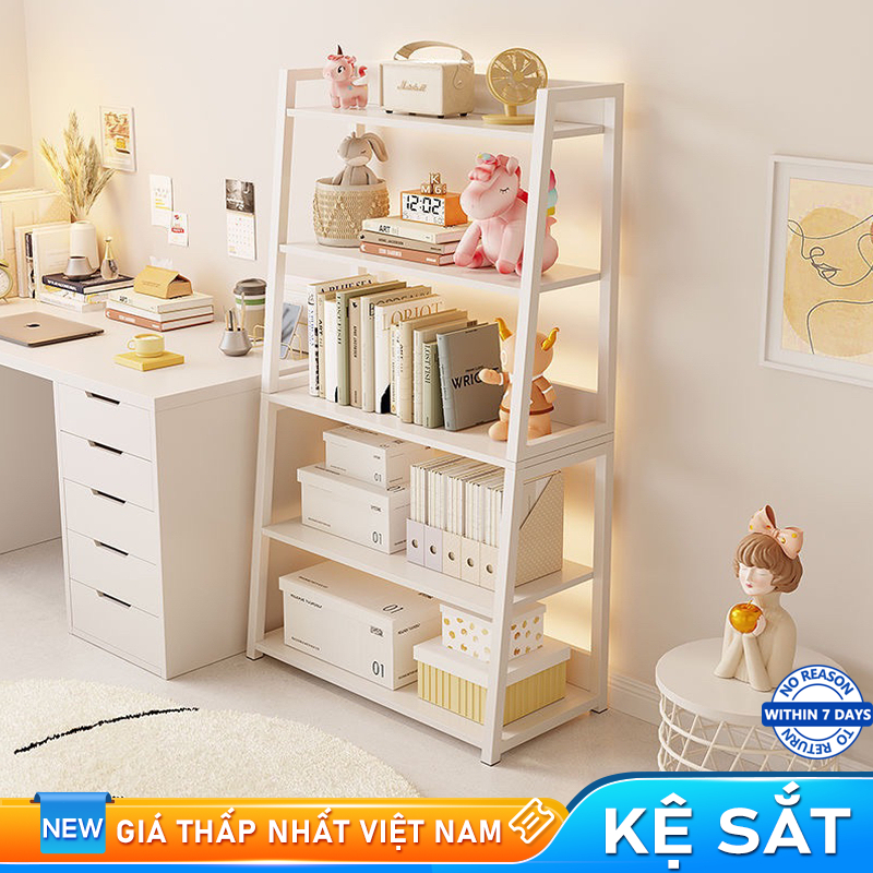 Bali Kệ Sách Đa Năng Kệ Đa Năng Hình Thang 3/4/5 Tầng Khung Sắt Chịu Lực Phong Cách Hiện Đại | BigBuy360 - bigbuy360.vn
