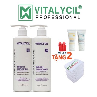 Dầu gội xả siêu mượt Vitalycil Smooth 470ML, phục hồi siêu mượt chuẩn salon tại nhà