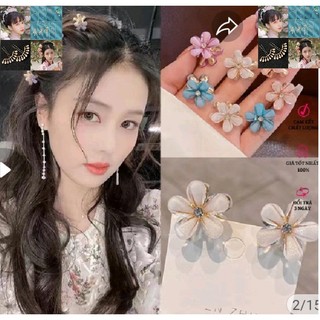 Kẹp tóc mái đính đá sang chảnh phong cách Hàn Quốc cho nữ