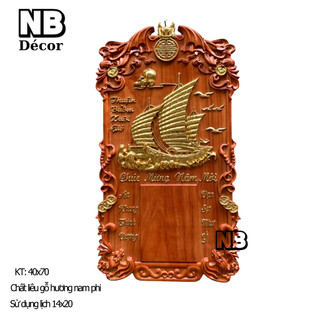 Đốc lịch nguyên khối gỗ hương nam phi cỡ to nhất 40x70