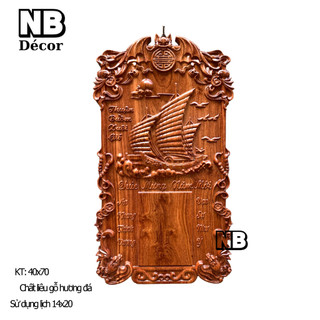 Đốc lịch gỗ hương đá nguyên khối cao cấp