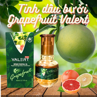 Tinh dầu bưởi dưỡng tóc valert grapefruit 60ml - serum bưởi mọc tóc tự nhiên, chống rụng tóc.