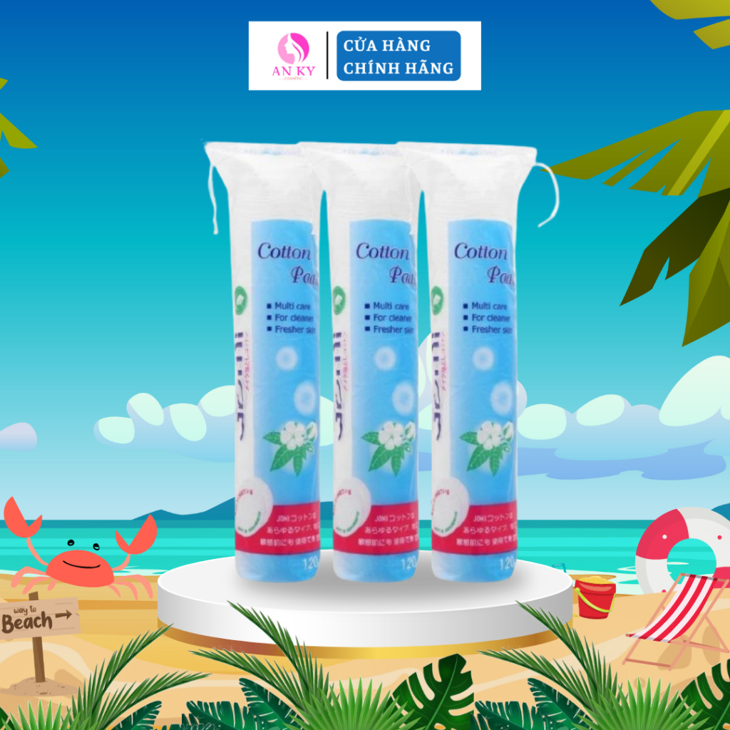 COMBO 30 bông tẩy trang Jomi 120 miếng chính hãng