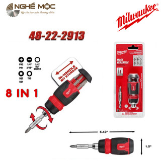 Bộ tua vít đa năng 8in1 milwaukee 48-22-2913