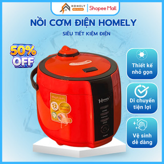 Nồi Cơm Điện Homely HL-006, Nồi Cơm Đa Năng Có Quay Xách Và Vỉ Hấp Tiện Lợi Cho Gia, Bảo Hành 12T