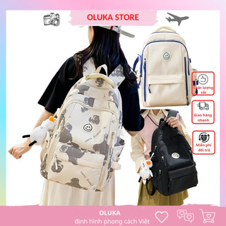 Balo ulzzang basic chống nước đi học cặp laptop du lịch rẻ đẹp thời trang Hàn Quốc vải Nilon OLUKA STORE  BL043
