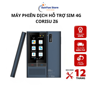 Máy phiên dịch dịch ngôn ngữ không dùng mạng Corisu Z6, dịch giọng nói, dịch ảnh, ghi âm, kết nối tai nghe bluetooth