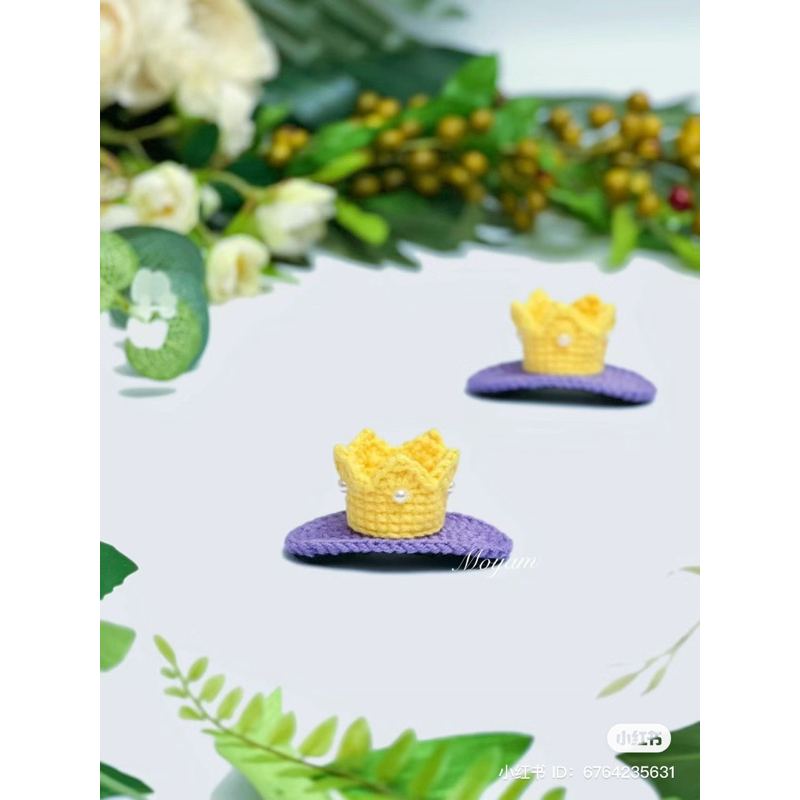 kẹp tóc bằng len handmade