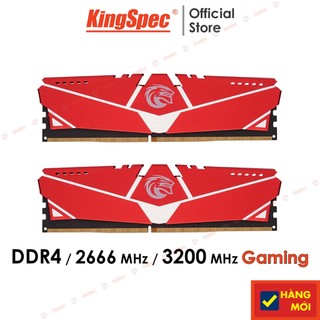 RAM KingSpec 8GB / 16GB DDR4 Gaming tản nhiệt cho PC | D4M - Hàng Chính Hãng
