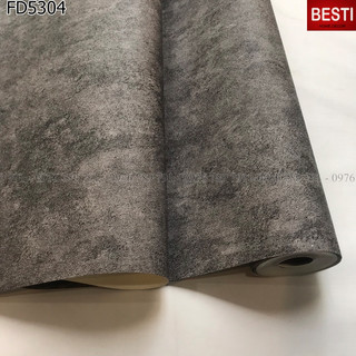 Giấy dán tường giả xi măng bê tông, giấy lụa không keo .khổ 53 cm ,dán phòng khách ,phòng ngủ