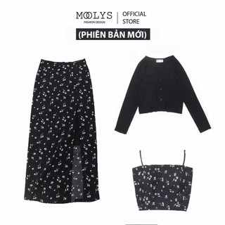Set váy hoa nhí dễ thương moolys md026