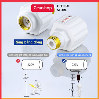 Van chống giật bình nóng lạnh GEAR SHOP thiết bị phụ kiện chống rò rỉ điện an toàn cho máy nóng lạnh