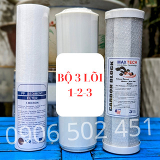 Bộ sản phẩm 3 lõi lọc 10inch
