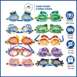 Kính bơi cho bé hình thú đáng yêu - Mắt Kính bơi trẻ em viền silicon chống nước