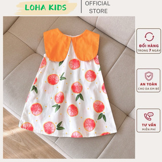 Váy sát nách quả cam 2288 siêu dễ thương,hàng thiết kế size 8-26kg bé gái
