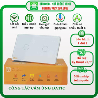 Công tắc thông minh datic hunonic đen/trắng