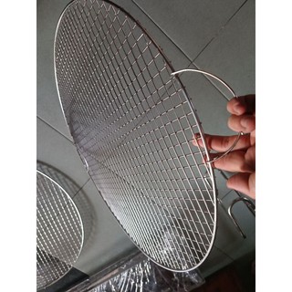 vỉ nướng inox tròn caro hàng dày nướng lu đường kính 57cm