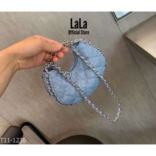 Túi xách nữ LaLa HALF MOON cao cấp, có dây đeo chéo, ngăn khóa kéo [T11-1236]