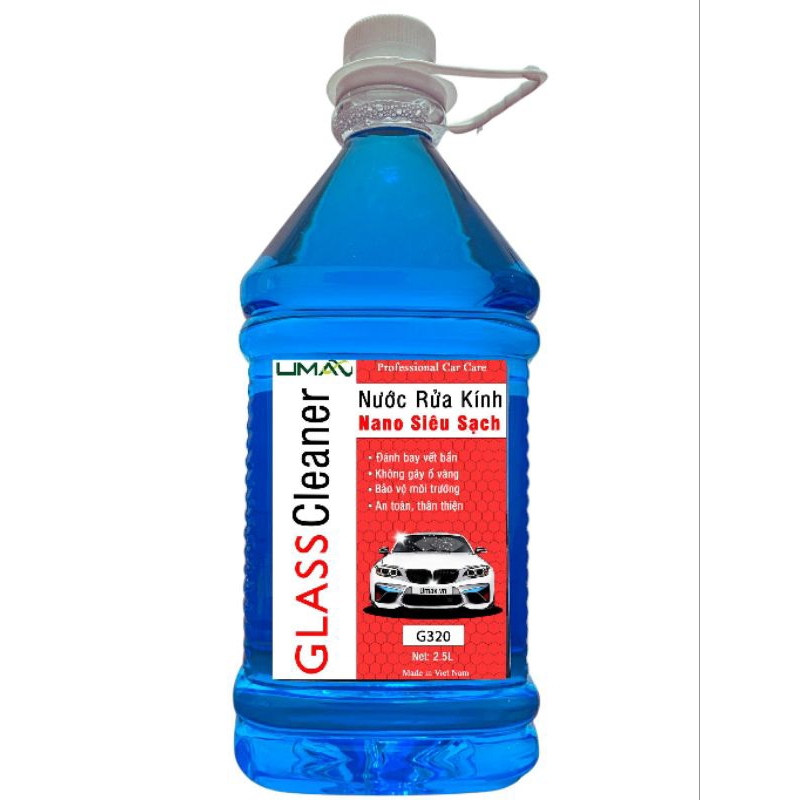 Nước rửa kính Nano siêu sạch Umax (2,5 lít)