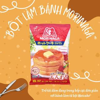 BỘT LÀM BÁNH PANCAKE MORINAGA 150GR X 4 GÓI - HÀNG NHẬT NỘI ĐỊA, làm bánh pancake, muffin hoặc cupcake