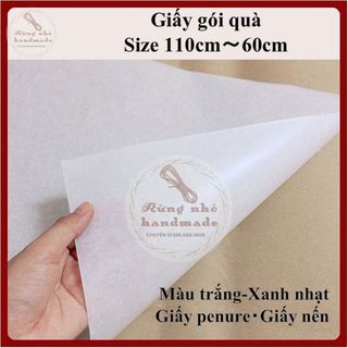 Giấy Pelure, chống ẩm 2 mặt, giấy nến loại dày đẹp, giấy sáp, dùng gói hàng, gói quà, gói hoa