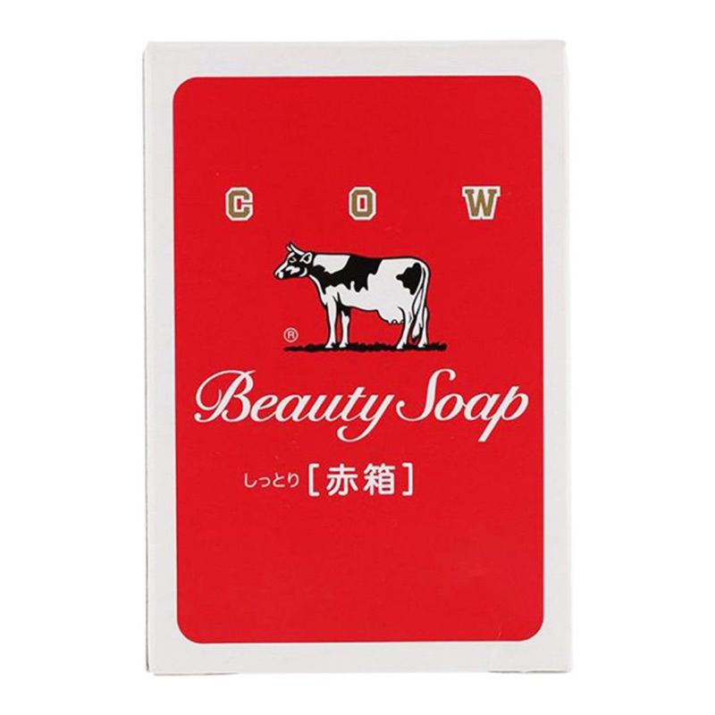 Xà Bông Sữa Bò Tắm Sáng Da COW BEAUTY SOAP RED BOX xà phòng tạo bọt 100g Nhật Bản