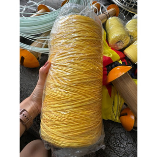 Dù china vàng thả diều bện vuông 8lõi chắc bền thả diều 2,2m-3m