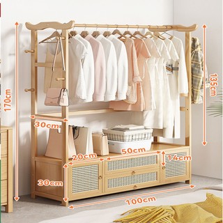 Tủ quần áo 100cm lắp ghép cửa mở sang trọng, Tủ treo quần áo decor trang trí cho căn hộ nhỏ, chung cư đa năng