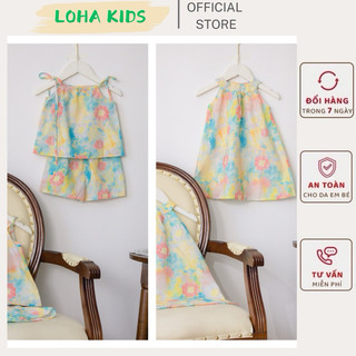 Combo váy+ bộ 2 dây chất thô lụa size 8-26kg bé gái