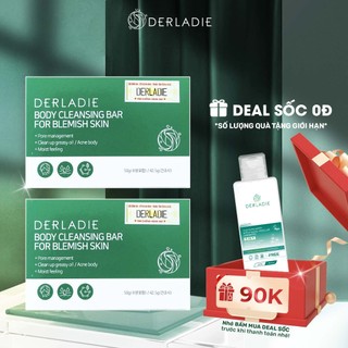 Combo 2 Xà Phòng Giảm Mụn Cơ Thể Derladie Body Cleansing Bar For Blemish Skin 50g