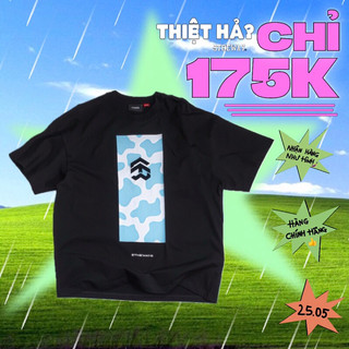 Áo thun tay ngắn 5THEWAY /milky way/ VERTICAL DROP SHOULDER TEE họa tiết Bò Sữa