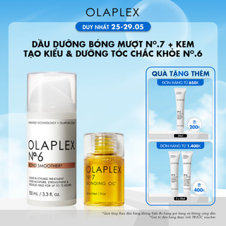 Dầu dưỡng tóc Olaplex No.7 + Kem tạo kiểu tóc và dưỡng tóc chắc khỏe Olaplex No.6