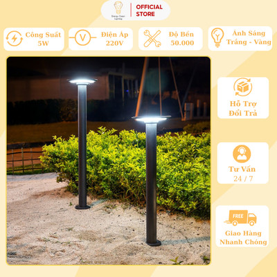 Đèn Cột Sân Vườn Đĩa Bay Energy Green Lighting DSV-1170 (80cm) - Cắm Điện Và Dùng Năng Lượng Mặt Trời