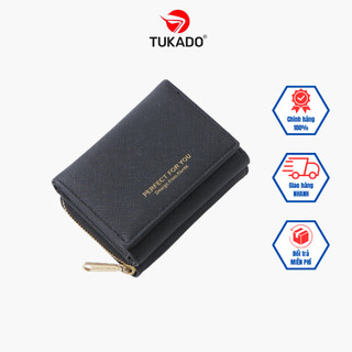 Ví Nữ Mini Cầm Tay PERFECT FOR YOU Dáng Ngắn Nhiều Ngăn Da Xước Cao Cấp Cực Đẹp PFY04 - Tukado