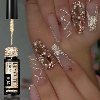 Lilycute sơn gel cọ nét nail gel vẽ nét nhũ 5ml gel vẽ nổi gel vẽ nét nail
