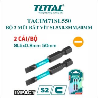 Bộ 2 mũi bắt vít sl5x0.8mm,50 mm total tacim71sl550