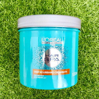 Hấp dầu Loreal Hairspa xanh siêu mượt tóc 1000ml- Hũ