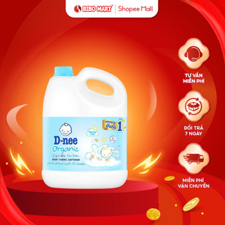 Nước xả quần áo em bé dnee morning fresh làm mềm thơm nhẹ dịu an toàn cho làn da trẻ em 2800ml - bibomart