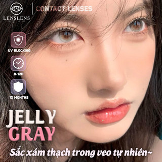 Lens Mắt Kính Áp Tròng Xám Thạch Jelly Gray Tự Nhiên