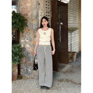 Áo len mỏng ba lỗ thêu nơ