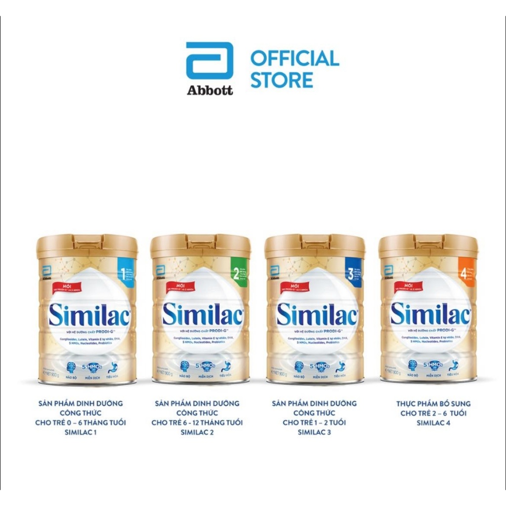 Sữa SIMILAC 5G số 1,2,3,4 900gram