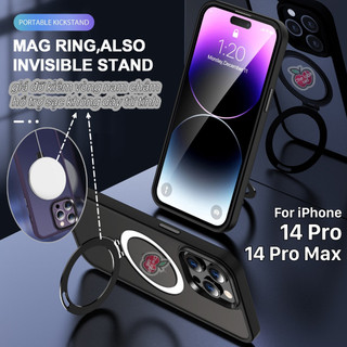 ỐP LƯNG IPHONE 14 PRO MAX - 14 PRO - 13 PRO MAX - 12 PRO MAX LIKGUS KÈM KỆ SẠC TỪ TÍNH - LƯNG CỨNG NHÁM VIỀN DẺO
