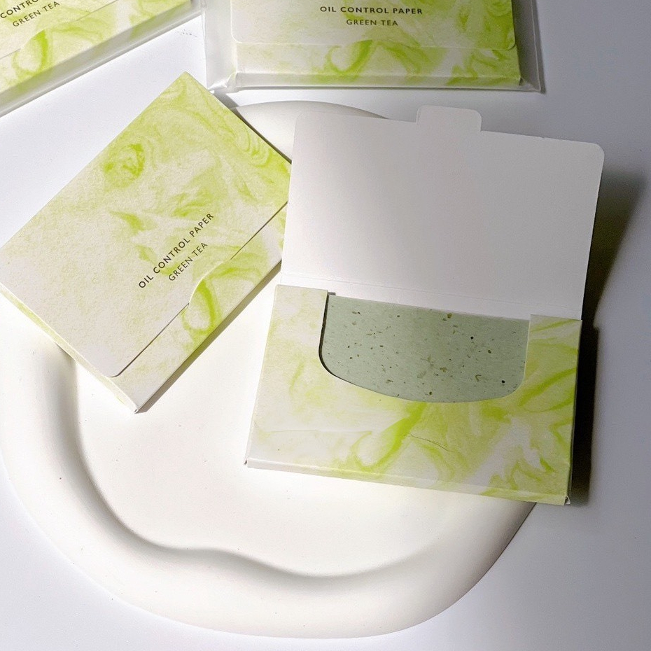 Giấy thấm dầu Daiso Green Tea
