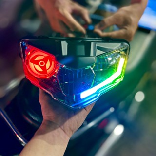 Pha đèn TST Exciter 150 A2 naruto điều khiển từ xa