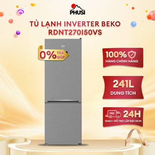Tủ lạnh beko rdnt270i50vs, 241l, inverter