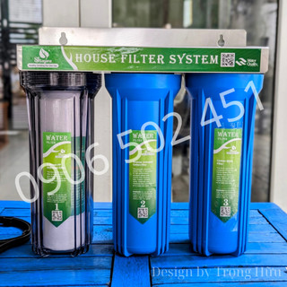 Bộ lọc nước sinh hoạt 3 cấp ly 10 inch chuẩn 3TTT