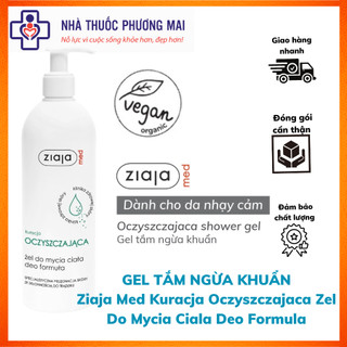 Gel Tắm Ngừa Khuẩn Ziaja Med Kuracja Oczyszczajaca ZIAJA Loại Bỏ Bụi Bẩn, Thông Thoáng Lỗ Chân Lông 400ml