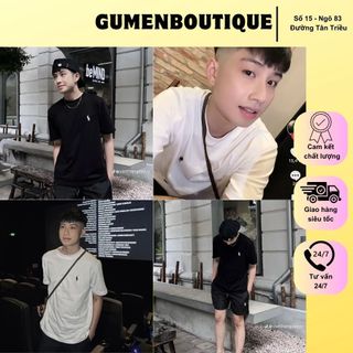 Bộ Quần Áo Nam Mùa Hè Thêu Logo Ngực Đơn Giản - Bộ Cộc Tay Nam Thêu Hình Nhỏ Kiểu Dáng Thể Thao
