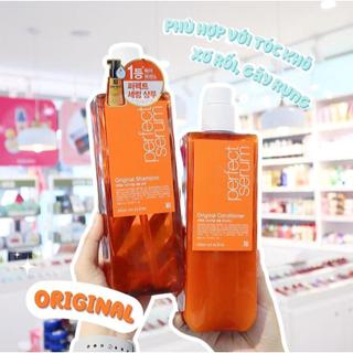 Cặp dầu gội xả Missen vàng PERFECT SERUM Golden Morocco Argan Oil 680ml