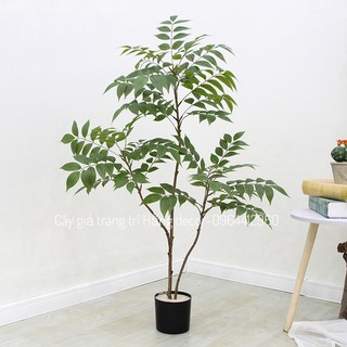 Cây giả - cây nam thiên trúc 1m trang trí nhà cửa